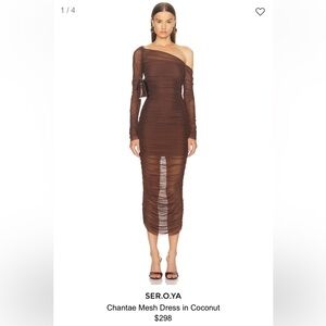SER.O.YA Chantae Mesh Dress in Coconut